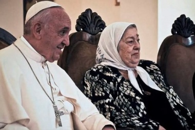 Papa Francisco, tras la muerte de Bonafini: "Quiero estar cerca de todos los que lloran su partida"