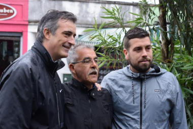 Lucas Delfino realizó un timbreo junto a Esteban Bullrich y Juan Curutchet