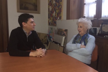 Estela de Carlotto respaldó la candidatura de “Chucho” Gómez
