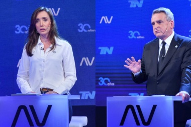Agustín Rossi y Victoria Villarruel debaten esta noche de cara al balotaje