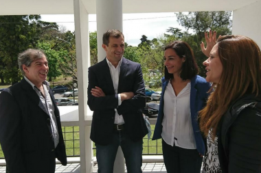 Bali Bucca recorrió La Plata junto a Di Marzio y Lambertini