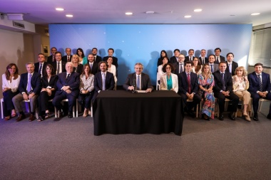 Alberto Fernández presentó su gabinete