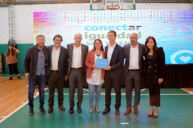 Insaurralde participó del lanzamiento de Conectar Igualdad