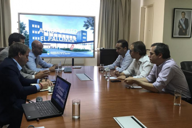 Reunión en el Ministerio de Transporte por el Aeropuerto en Palomar