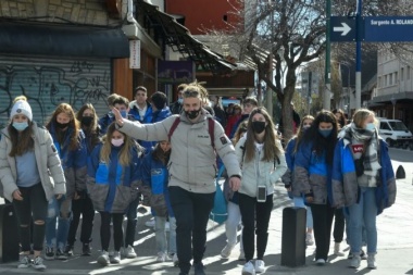 Después de dos años volvió este fin de semana el turismo estudiantil a Bariloche