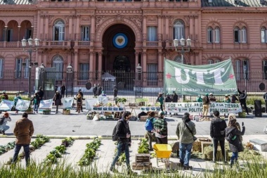 La UTT reclama medidas por la sequía en Plaza de Mayo