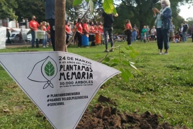Convocan a plantar 30.000 árboles por el Día de la Memoria