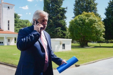 Fernández aislado en la Quinta de Olivos