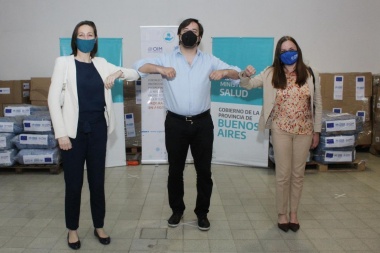 Nicolás Kreplak agradeció la donación de insumos de la Unión Europea