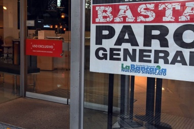 Por el paro, no habrá bancos y carga de cajeros por dos días en todo el país