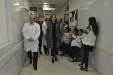 Vidal visitó cuatro centros de Salud en Ezeiza