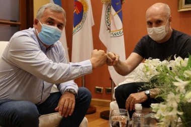 Horacio Rodríguez Larreta y Gerardo Morales se reunieron por el acuerdo con el FMI