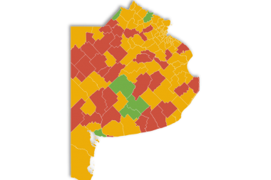 Mapa epidemiológico: 37 municipios están en Fase 2