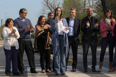 Macri y Vidal inauguraron primer tramo de obras de la ruta 8 en San Miguel