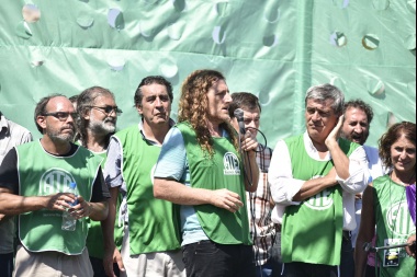 Paro y movilización de ATE en reclamo de la devolución de los descuentos