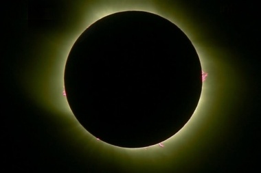 Argentina y Chile vivieron el eclipse solar 2020