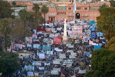 El Frente Unidad Piquetera marcha a Plaza de Mayo