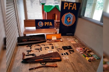 César Melazo tenía un arsenal en su casa