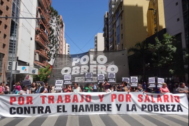Unidad Piquetera moviliza a Desarrollo Social