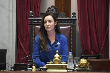 Así fue el discurso de Villarruel y el momento de su votación para darle la victoria al oficialismo