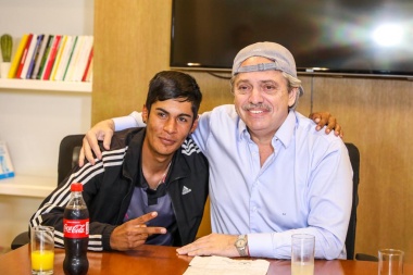 Alberto Fernández se reunió con Brian Gallo