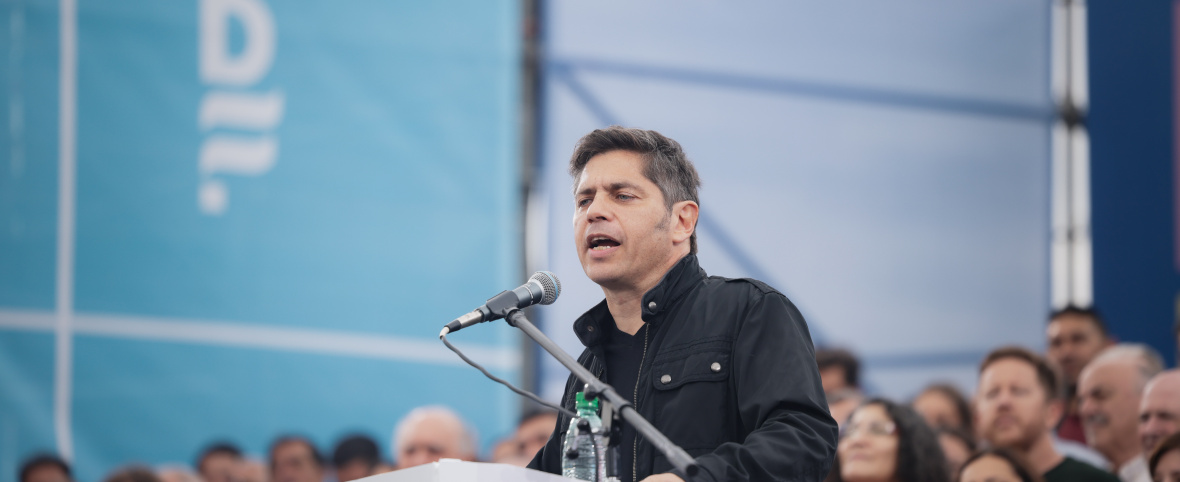 Kicillof: "Cuenten conmigo para que el año que viene la Argentina tenga una alternativa que termine con este modelo y empiece una etapa distinta"