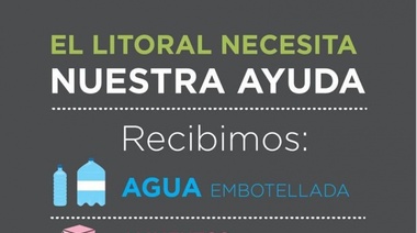 Se juntan donaciones para los inundados del Litoral
