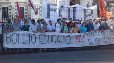 Nueva movilización por el boleto estudiantil gratuito