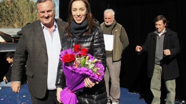 Junto a Vidal, Joaquín De la Torre inauguró una obra en San Miguel