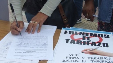 Concejales bonaerenses piden "una sesión especial" en Diputados para tratar el tarifazo