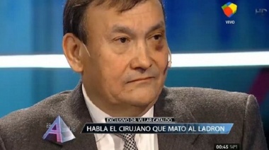 El médico que mató al ladrón dijo que se "siente una porquería"