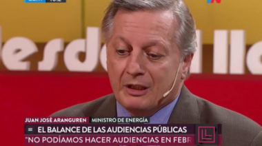 Aranguren ratificó que el aumento del gas será del %205 para residenciales