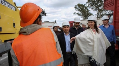 Vidal recorrió obras con Marcos Peña y lo sumó a la reunión en Chapadmalal