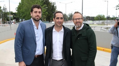 Delfino, Tagliaferro y Valenzuela inauguraron el túnel Matienzo en El Palomar