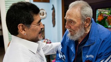 Diego Maradona mostró su dolor por la muerte de Fidel Castro