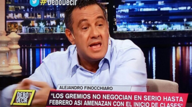 Finocchiaro declaró que los "gremios K usan a los maestros" contra Macri