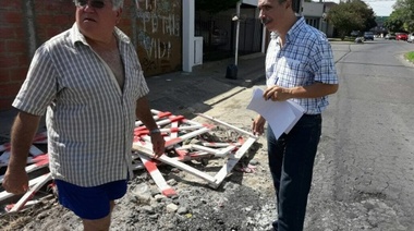 Arteaga recorrió Villa Elvira y reclamó por el mal estado de la localidad