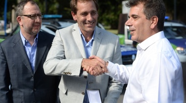 Garro y Ritondo presentaron nuevos patrulleros para La Plata