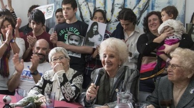 Abuelas de Plaza de Mayo anunció la restitución del Nieto número 122