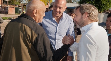 Junto a Martiniano Molina, Frigerio recorrió obras en Quilmes
