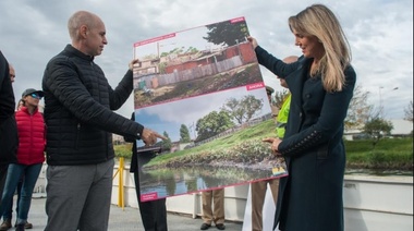 Gladys González y Rodríguez Larreta "navegaron" el Riachuelo
