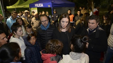 Vidal recorrió las tareas del Plan Cerca de Noche en Tres de Febrero