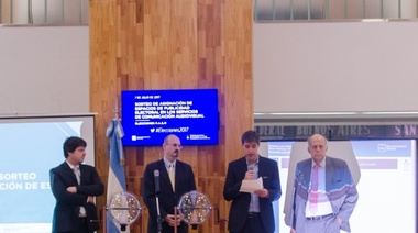 El Ministerio del Interior sorteó los espacios de publicidad para las PASO