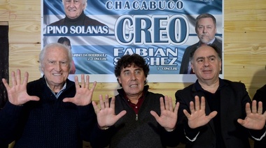 Pino Solanas arrancó su campaña a senador desde Junín