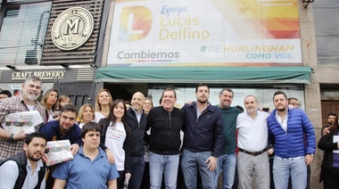 Delfino recorrió Hurlingham con Guillermo Montenegro y Nicolás Ducoté