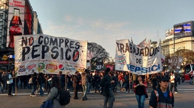 Trabajadores despedidos de Pepsico se movilizan para pedir su expropiación