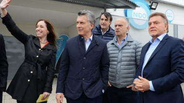 Macri y Vidal inauguraron una planta de tratamiento de efluentes cloacales