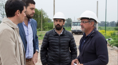 Lucas Delfino e Iván Kerr supervisaron obras del Procrear en Hurligham
