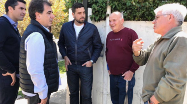 Lucas Delfino realizó el último timbreo de campaña junto a Ritondo y Mosca