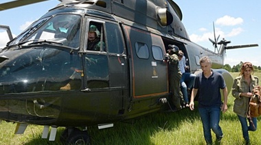 El helicóptero de Macri debió realizar un aterrizaje de emergencia
